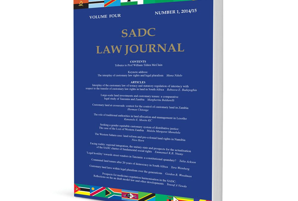 SADC Law Journal, The