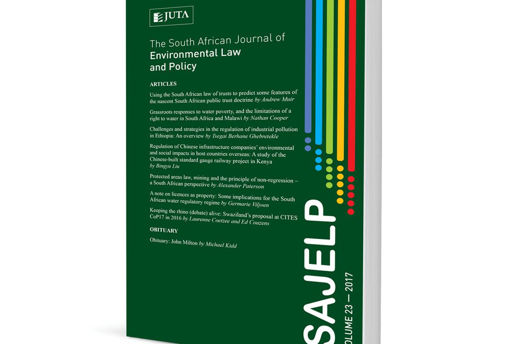 South African Journal of Environmental Law and Policy