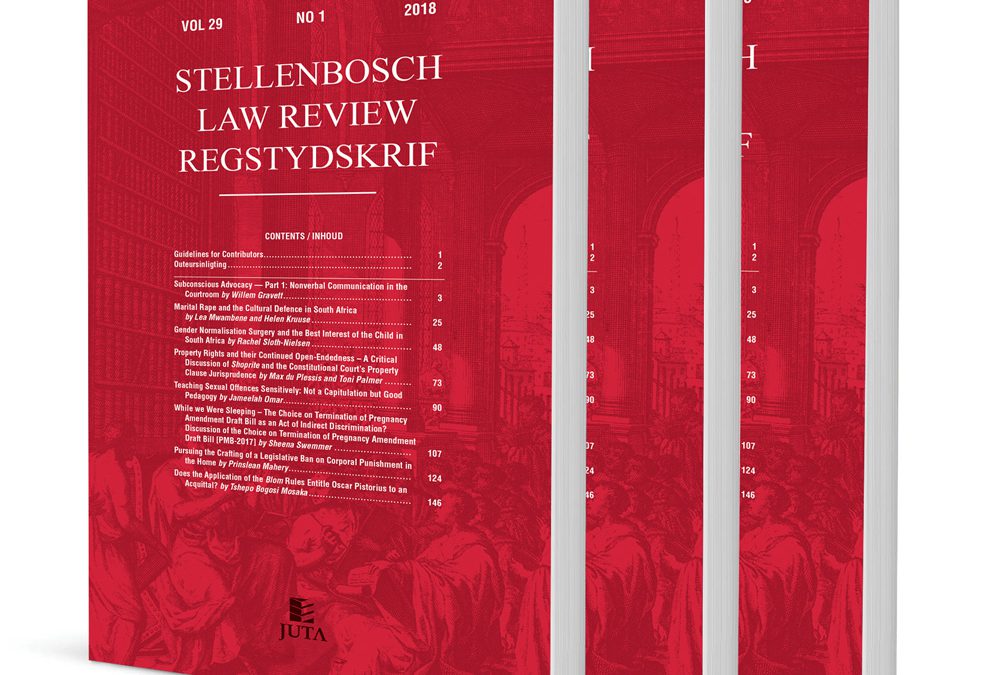 Stellenbosch Law Review